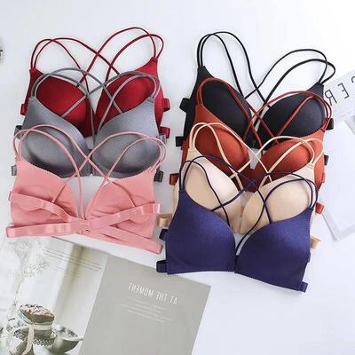 Women Front Buckle Wrapped Push Up Bra Sexy Lingerie Beauty