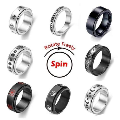 Anxiety Ring Figet Spinner Rings For Women & Men
