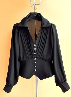 Chiffon Elegant Blouse Women Youth Casual Lady Plain Shirt