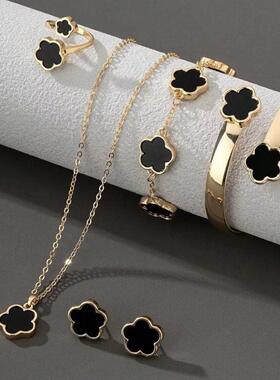 Bracelet necklace ring earrings set accessories手镯手炼饰品