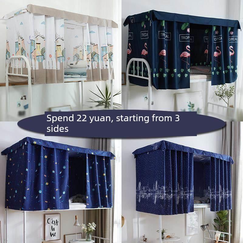 college wind bed curtain half shade cloth dormitory