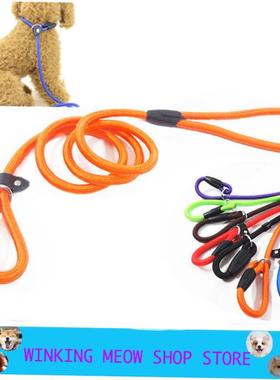 Dog Training Leash Slip Pet Dog Nylon Rope Lead Strap Tracti