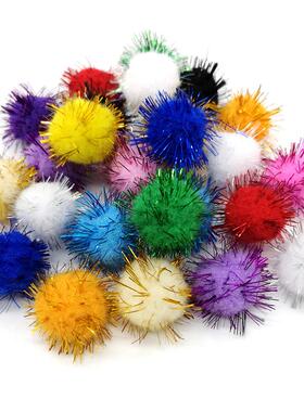 50pcs Colorful Pompoms 15mm 25mm for Dolls Garment Handmade