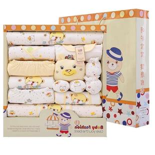 17pcs Newborn Baby Clothes Set Carton set with Gift Bag