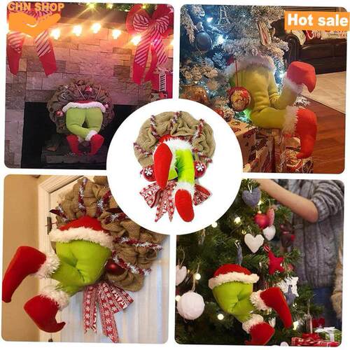 Christmas thief wreath Christmas tree spirit Door decoration