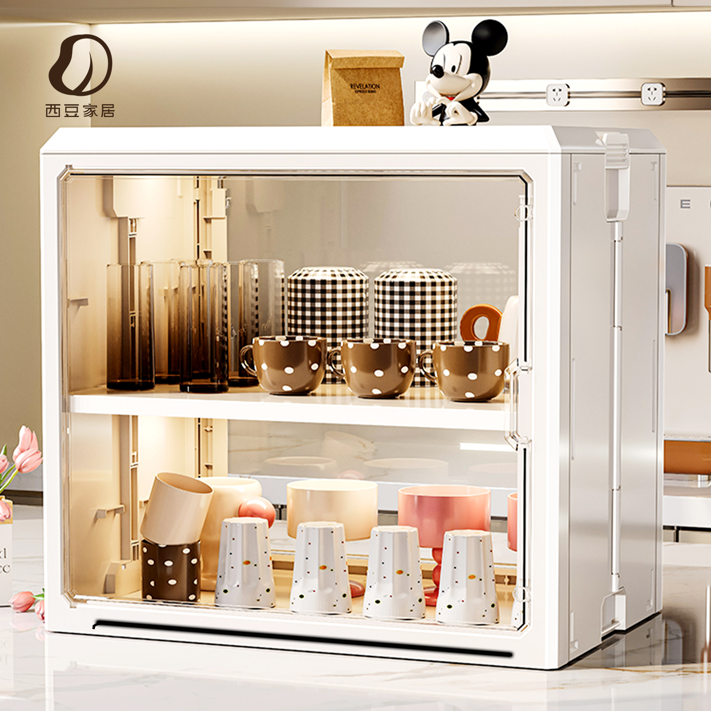 杯子收纳架桌面防尘水杯咖啡茶包