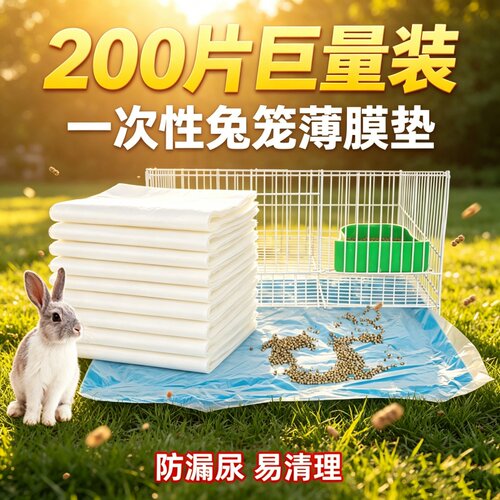 宠物兔笼通用一次性底盘薄膜套塑料垫荷兰猪兔子厕所易清洗膜用品