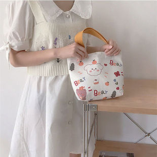 伴手礼手提袋帆布包小学生儿童周岁袋子生日礼品袋幼儿园手提包