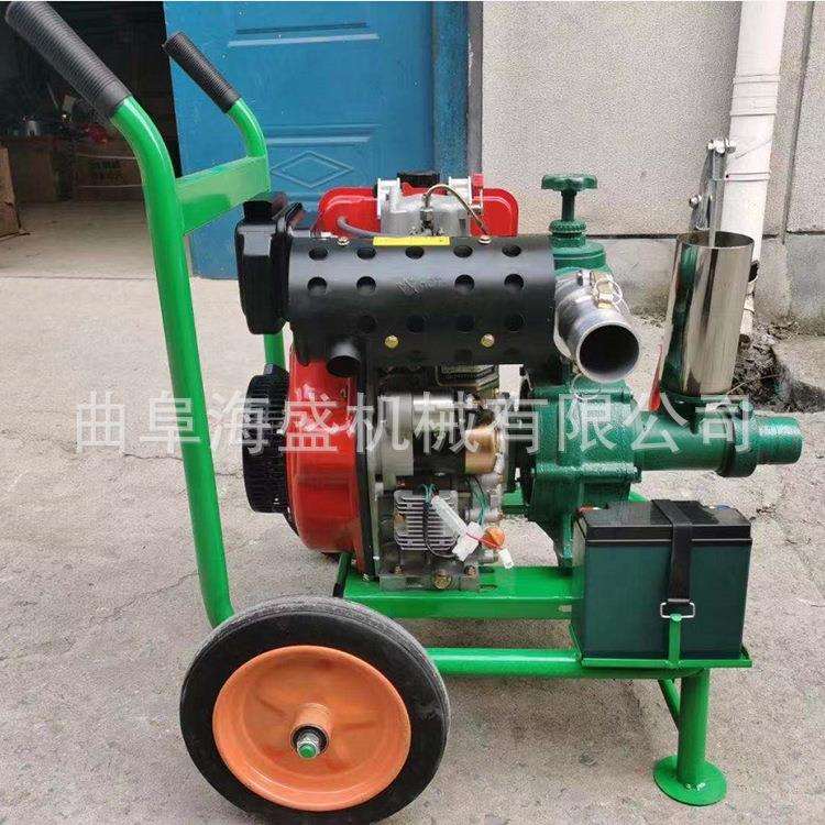 风冷柴油高扬泵120米50涡轮喷枪高压泵3寸高扬喷灌抽水泵汽油