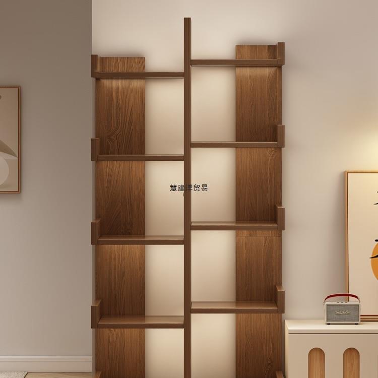 简易书架置物架落地收纳储物柜子学生家用客厅书柜靠墙转角小窄柜