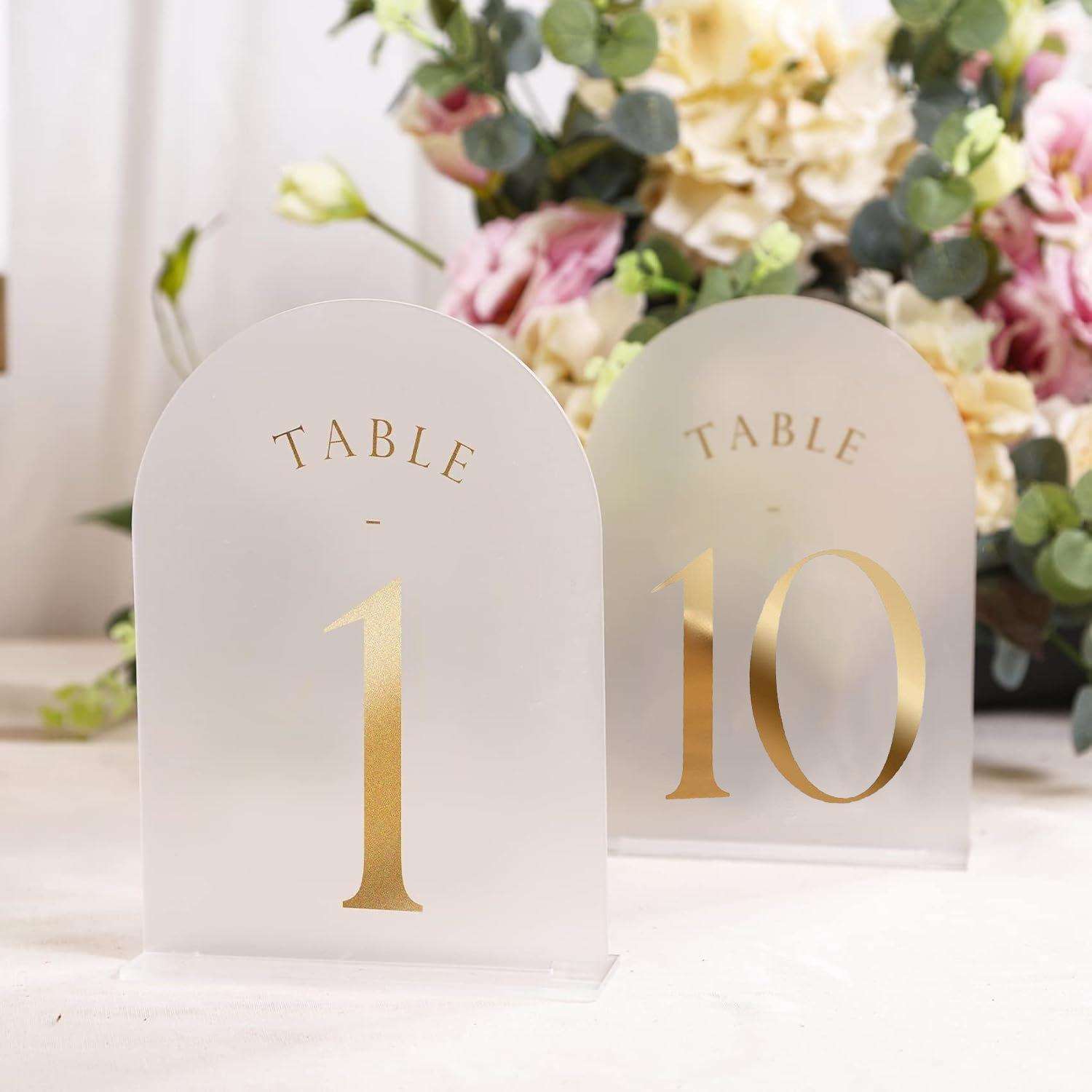 磨砂婚礼座位卡亚克力席位卡餐厅宴会桌号牌台卡嘉宾婚宴台桌牌