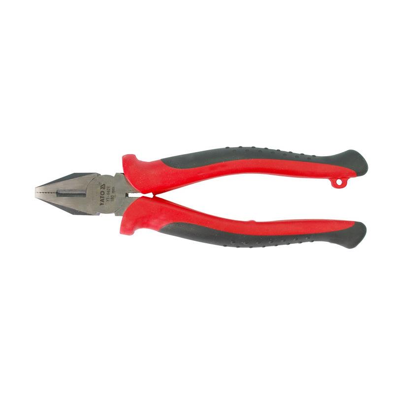 易尔拓日式钢丝钳老虎钳圆腮尖嘴钳家用6寸多用尖嘴钳斜嘴YT-6623