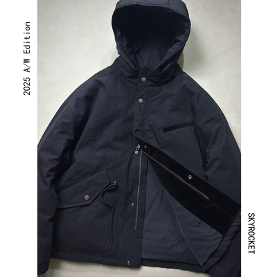 SKYROCKET连帽90白鸭绒羽绒服