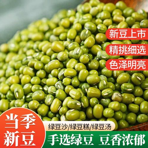 东北新货绿豆农家发豆芽专用绿豆汤煮粥绿豆沙原料易煮易出沙优质