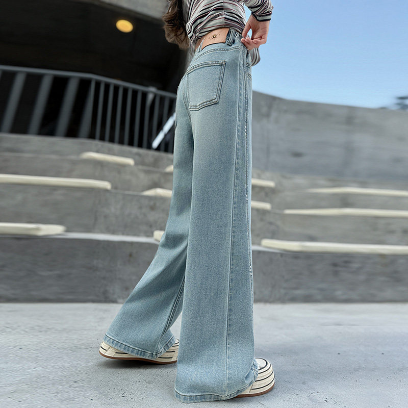 儿童装女童春装裤子阔腿牛仔裤2026新款中大童女孩春秋款休闲长裤,童装/婴儿装/亲子装,裤子,淘宝优惠券,粉丝福利购,淘宝优惠卷