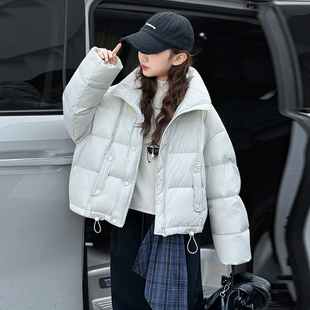 儿童女童冬装加厚羽绒棉服外套2025新款中大童女孩冬季初中生棉袄