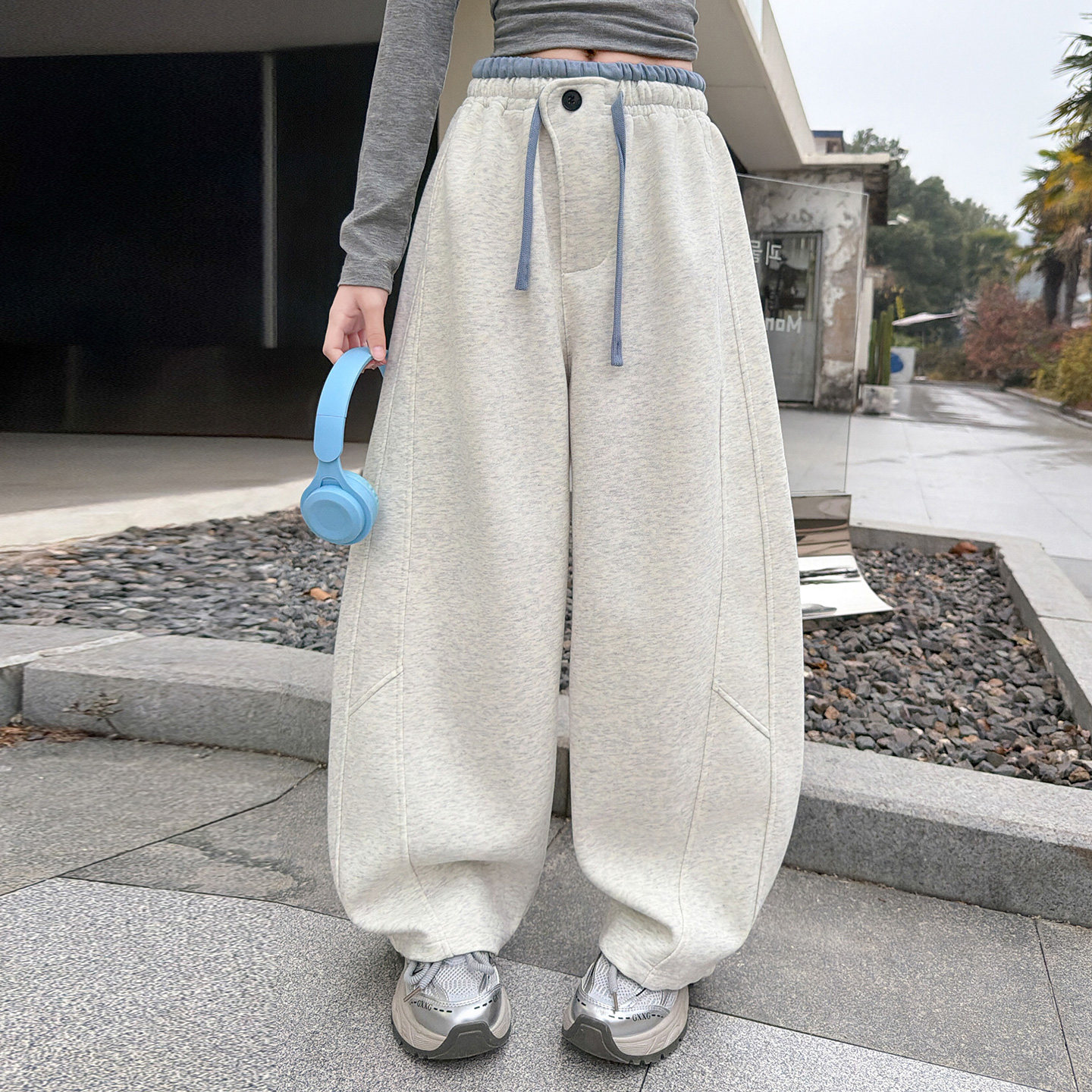 女童春装裤子阔腿长裤2026新款中大童女孩春秋款儿童弯刀休闲卫裤,童装/婴儿装/亲子装,裤子,淘宝优惠券,粉丝福利购,淘宝优惠卷