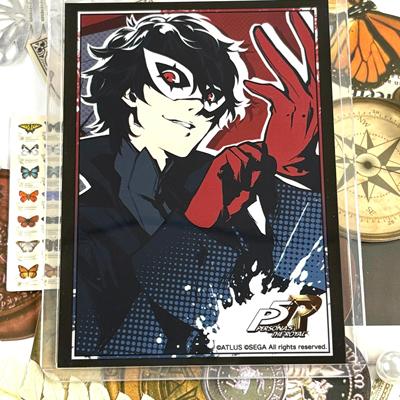 上新正版日谷周边女神异闻录3 P5 P3R主人公结城理雨宫莲收藏卡套