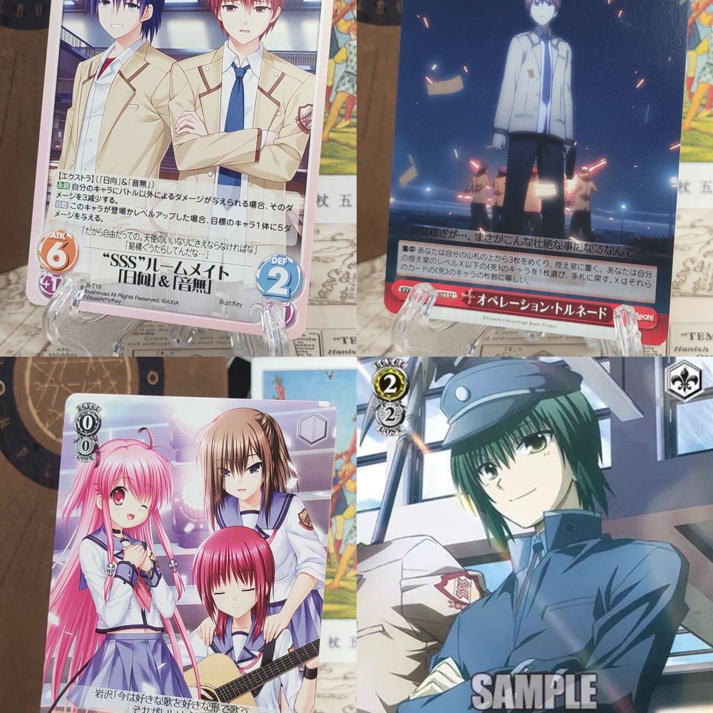 正版日谷卡牌 key社天使的心跳angelbeats音无结弦日向WS黑白双翼