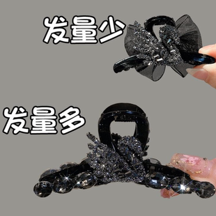 天鹅中小号发夹盘发抓夹女后脑勺发卡发量少头发夹子头饰