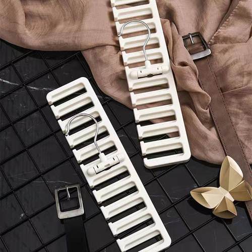 皮带架多功能皮带收纳架家用10孔腰带领带挂架围巾丝巾收纳整理D2