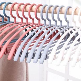 塑料宽肩衣架半圆形成人挂衣架家用耐用衣服撑子D3