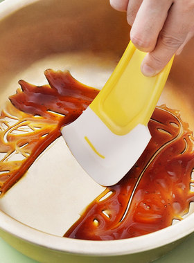 日式去污刮刀锅底清洁刮板洗锅碗碟不粘锅家用刮片油污铲子残渣