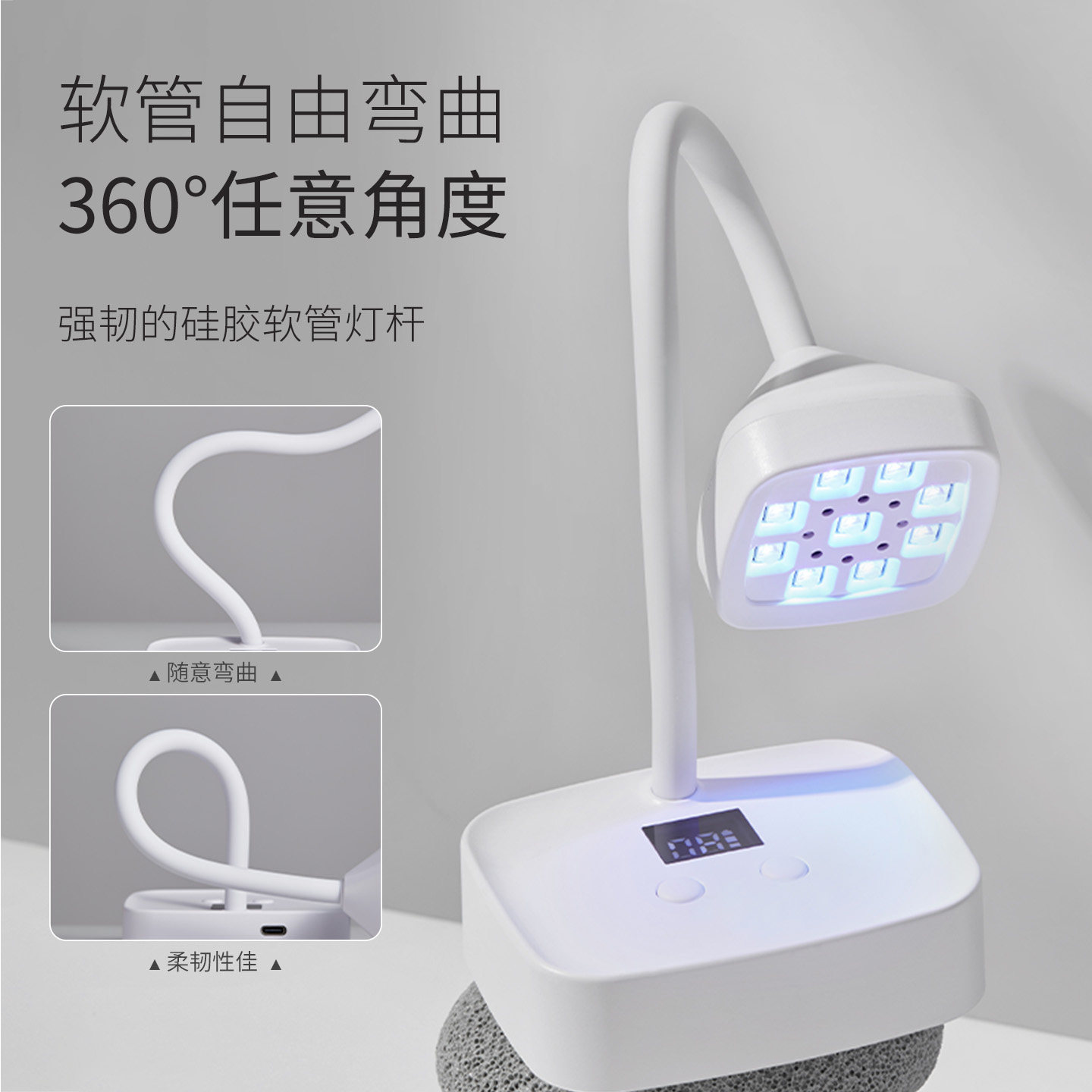 台式蓄电美甲莲花灯不黑手速干感应烤灯贴甲片指甲粘钻光疗灯,彩妆/香水/美妆工具,美甲灯/美甲机,淘宝优惠券,粉丝福利购,淘宝优惠卷