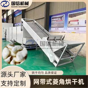 水菱风菱连续式烘干机小白菱沙角菱菱实烘干设备网带菱角烘干机