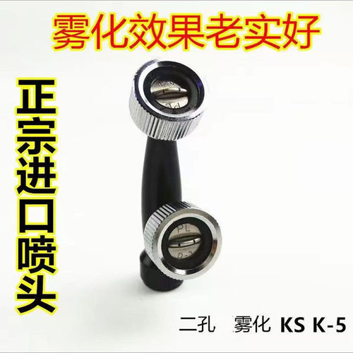 进口喷雾器喷头扇形双头双孔喷雾