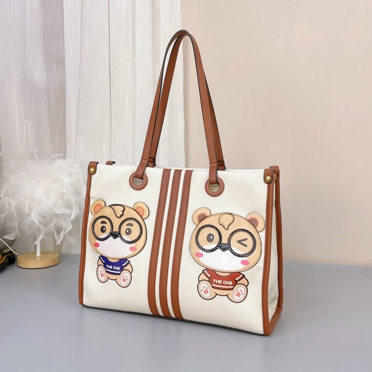 2025冬季新款单肩包PU车缝线均码托特包拉链