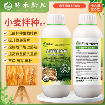 小麦拌种剂种子包衣剂增产防菌防病水稻灰霉根腐壮苗齐微生物菌剂