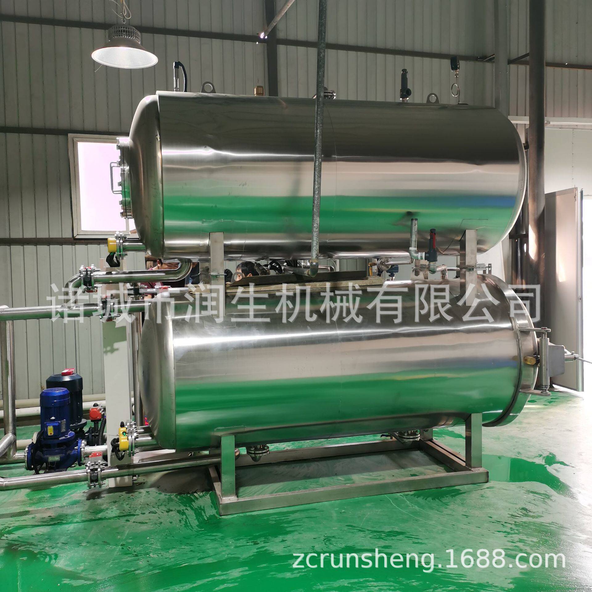 麻辣香肠小型卧式双层杀菌锅 菌类灭菌釜 即食燕窝调理型灭菌锅