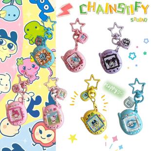 可爱卡通拓麻歌子手机小挂件KT猫包包挂件库洛米钥匙扣创意挂饰新