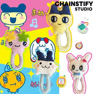 卡通拓麻歌子手机挂绳可爱麻美吉手机挂件钥匙扣创意萌趣尼龙挂饰