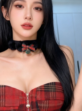 毛绒项圈项链圣诞秋冬配饰