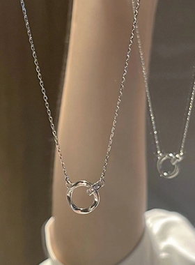 钛钢不褪色莫比乌斯环项链