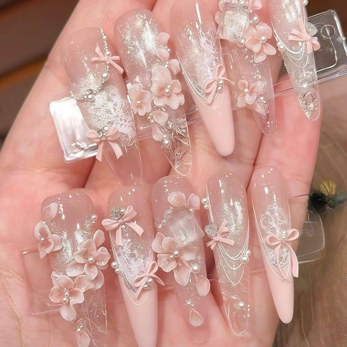 纯手工儿童穿戴甲女童美甲纯手工蝴蝶爆闪美甲高颜值,彩妆/香水/美妆工具,美甲工具,淘宝优惠券,粉丝福利购,淘宝优惠卷