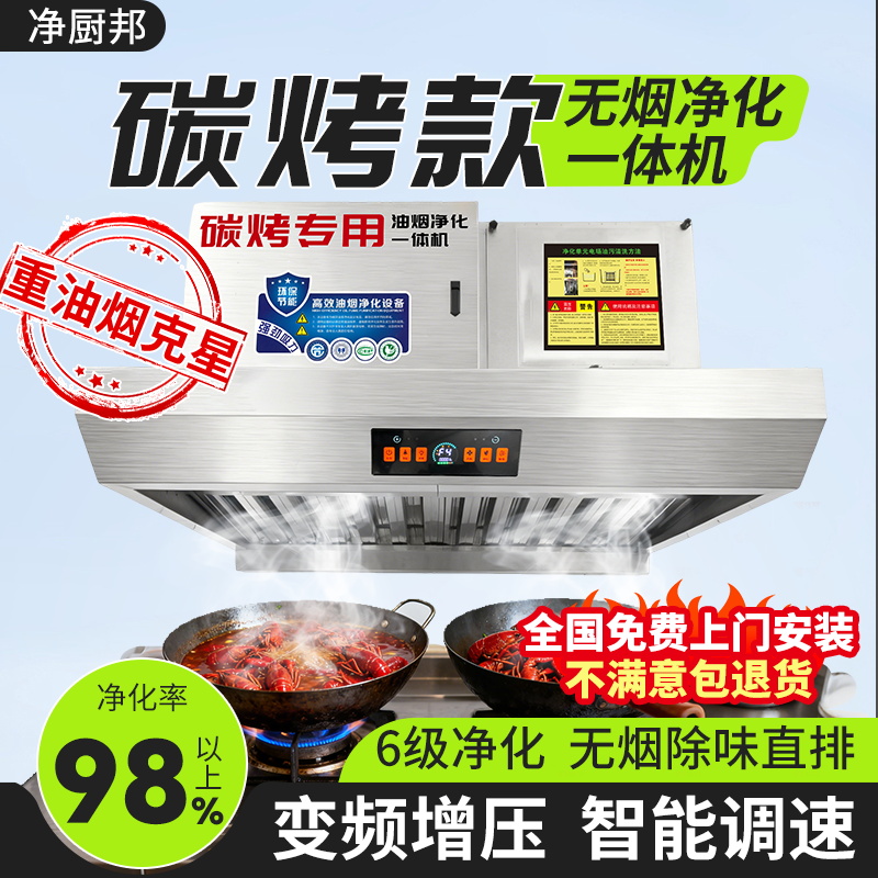 碳烤款重油烟商用油烟净化一体机