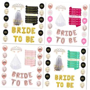 Set Bachelorette Party Bridal Decoration Bride Shower
