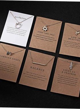 Gold Color Key Circle Necklace For Women fashion couple gift