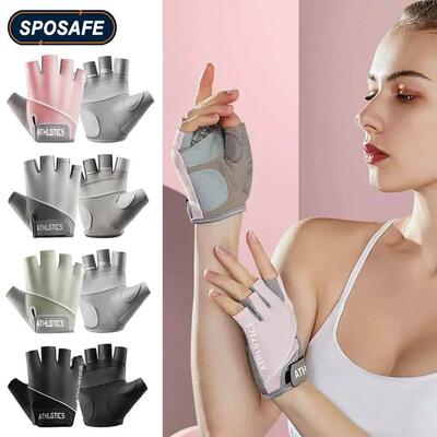 1Pair Breathable Cycling Gloves Workout Gym Gloves for Men W