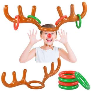 Antler Hat Ring Christmas Funny Reindeer Toss Fam Inflatable