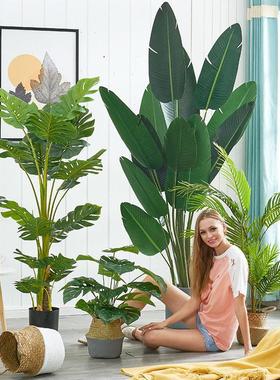 Nordic artificial green plants decoration large fake tree