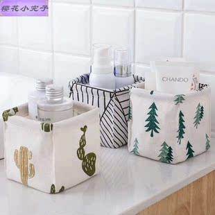 linen desktop folding cotton cloth home and e861 boxes