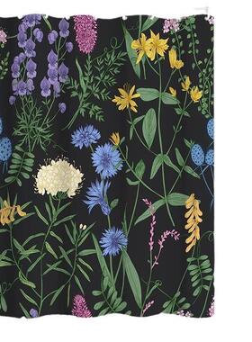 Green Tropical Plants Shower Curtain Bathroom Waterproof浴帘