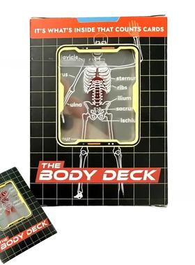 跨境新品Human Anatomy Playing Cards 趣味人体解剖学扑克牌