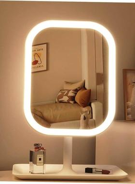LED makeup mirror with lamp desktop fill light small mirror
