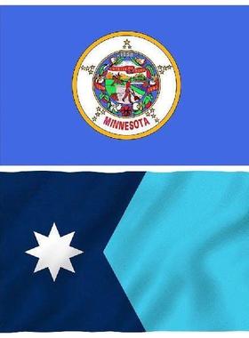 Double Stitched Minnesota Flag 90x150cm Hanging Minnesota