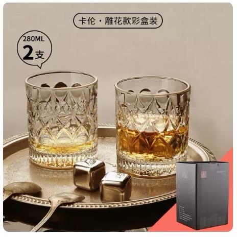 red wine set crystal whiskey glasses old fashioned glass cup图片